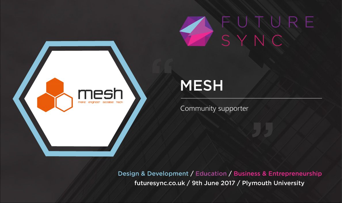FutureSyncConf's tweet image. Today wouldn&apos;t be possible without your support. Huge thank you @DigitalPlymouth @DigitalExeter @kernowdat @exploremesh #FutureSync17