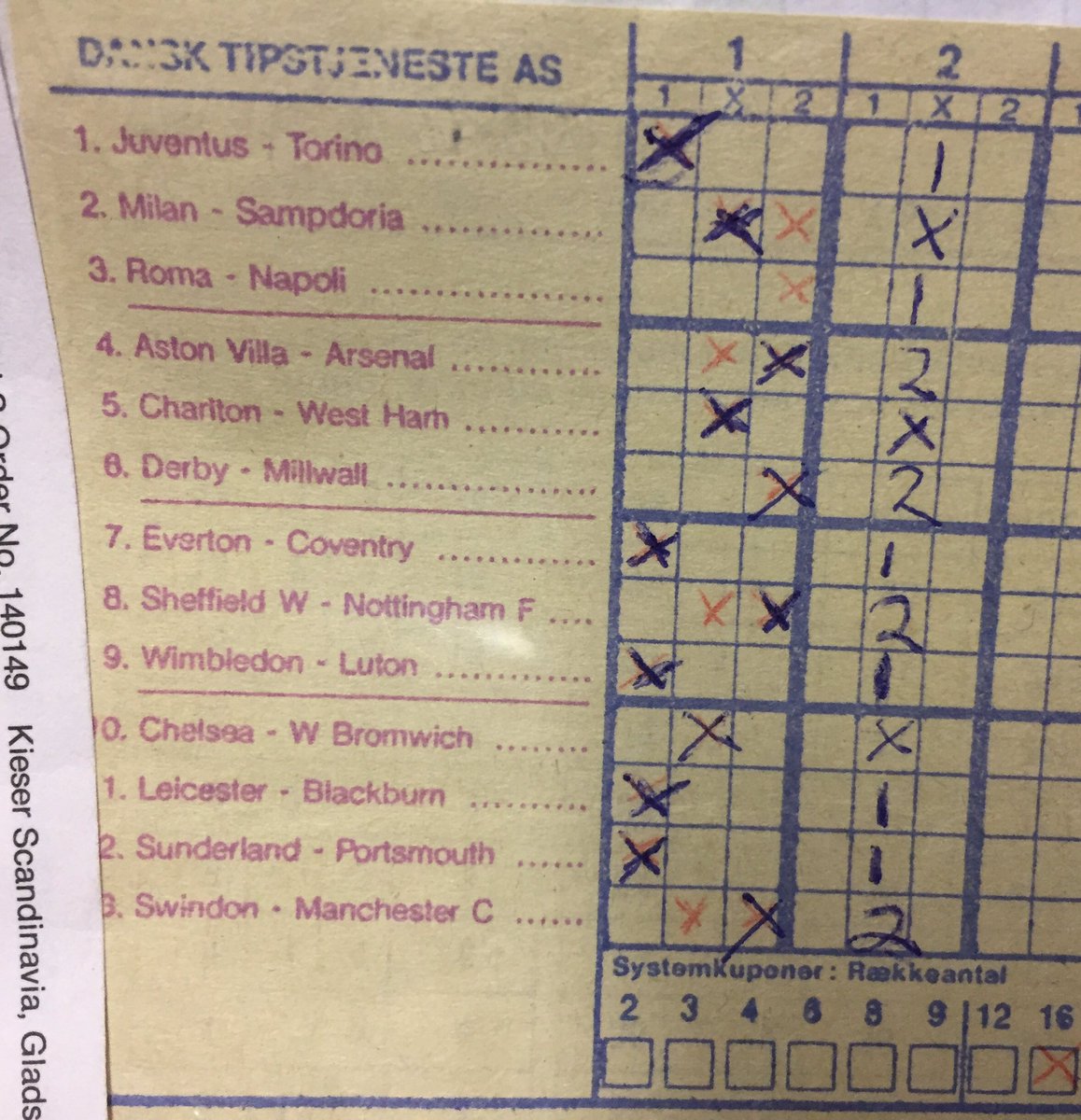 clausjen's tweet photo. Det var i 1988, men jeg har stadig ikke tilgivet Napoli #danskespil #tipskupon https://t.co/P8zxUCo56K