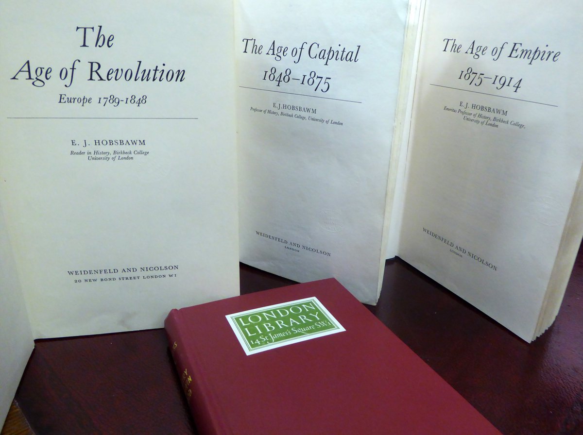 TheLondonLib's tweet image. Celebrating today&apos;s centenary of historian #EricHobsbawm, born #OTD 1917. 
Masterly studies on rise of capitalism, socialism &amp;amp; nationalism: