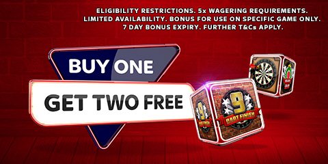 skyvegas's tweet photo. BOG2F: Opt in, stake 50p on our 9 Dart Finish Instant Win = two games for FREE! Opt in, T&amp;Cs &amp; wagering requirement> https://t.co/ZrWMHTkeJ3 https://t.co/8MLxkPrdTV