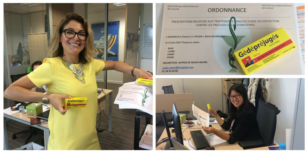 Seita_Officiel's tweet photo. #diversité #inclusion distribution du remède Gédépréjugés au siège de #seita pour inviter nos collaborateurs aux ateliers de @BeAllinclusive https://t.co/DsleYjpSaC