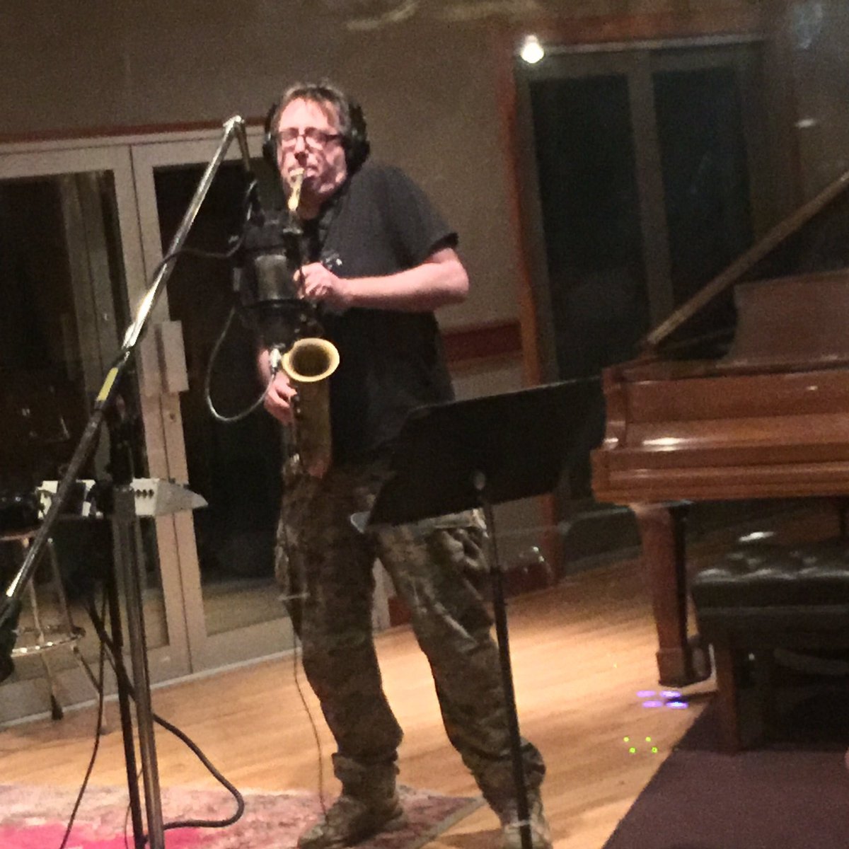 #JohnZorn recording with <a href="/MarcUrselli/">Marc Urselli</a> for #Zion80 Masada Book III on <a href="/Tzadik_label/">TZADIK label</a>