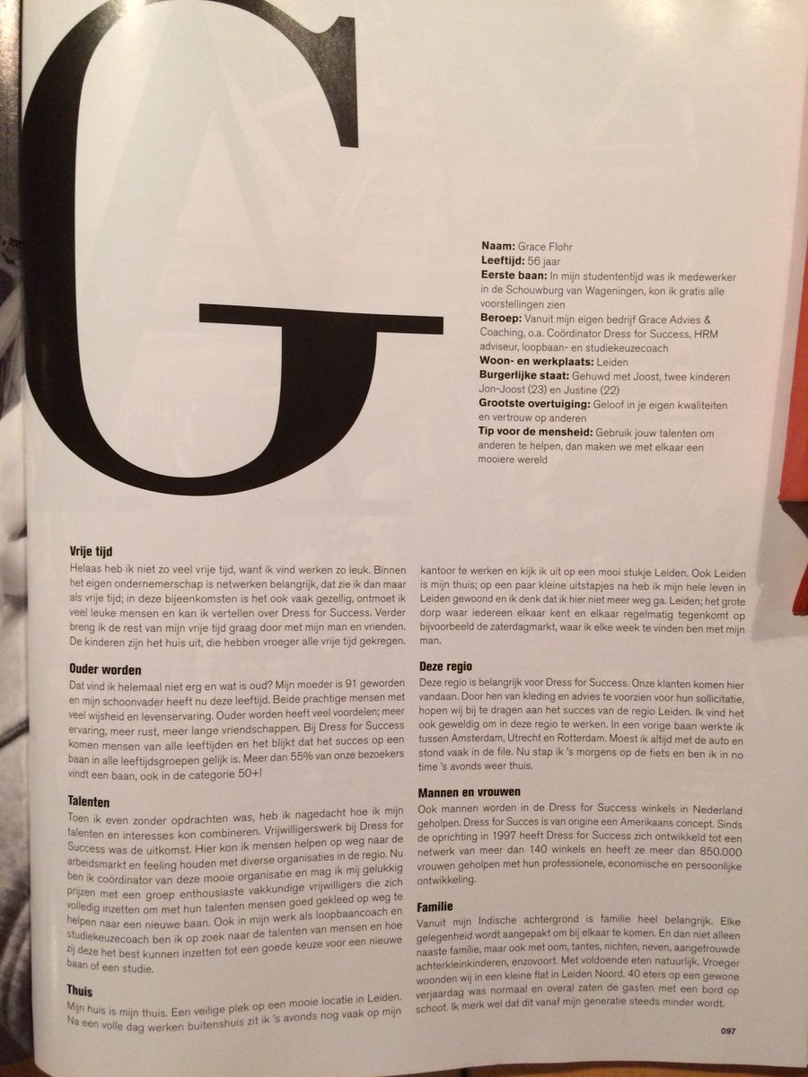 DFSLeiden's tweet photo. Een mooi interview met onze @graceflohr in @LevenMagazine Over thuis, familie en natuurlijk haar werk voor Dress Leiden https://t.co/X3C5qgPRZ0