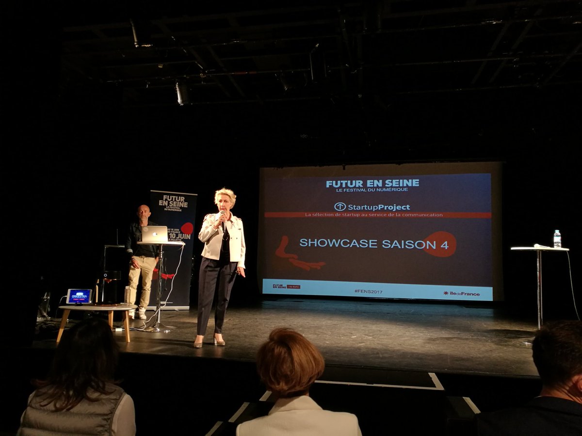 Annnso's tweet image. @nathalierastoin ouvre le showcase de la 4e saison #startupproject #fens2017 @AACClive #halldelachanson #andthewinneris