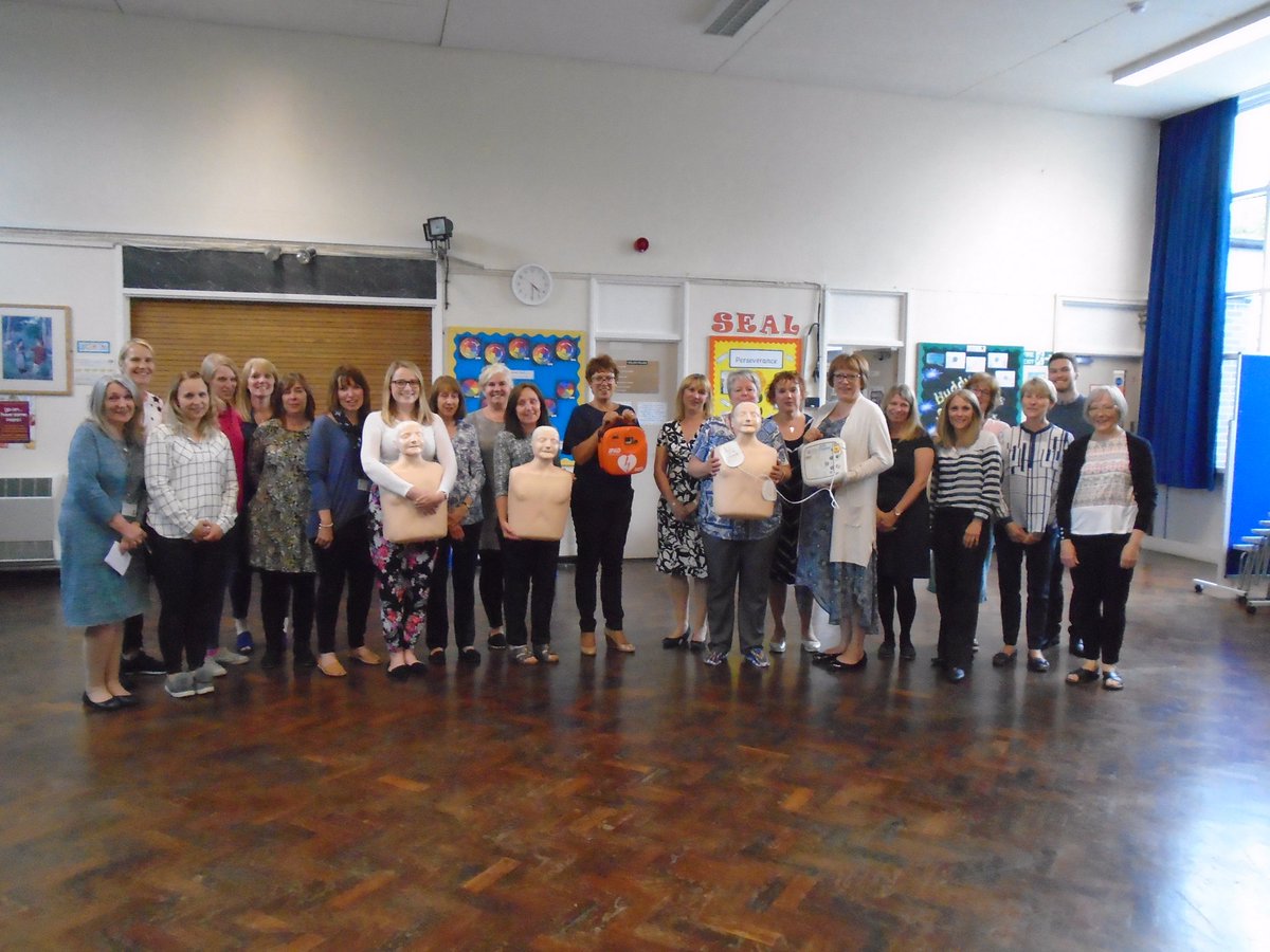 Hertford Heath Staff have just had training with Keepabeat on how to use the new defibrillator we have in school.