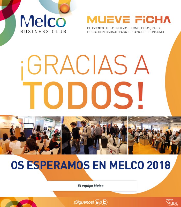 MelcoBusiness's tweet photo. ¡Muchas gracias a todos por formar parte de Melco 2017! #melco2017 #tecnología https://t.co/JQN44po91h https://t.co/tlC25kvcK1