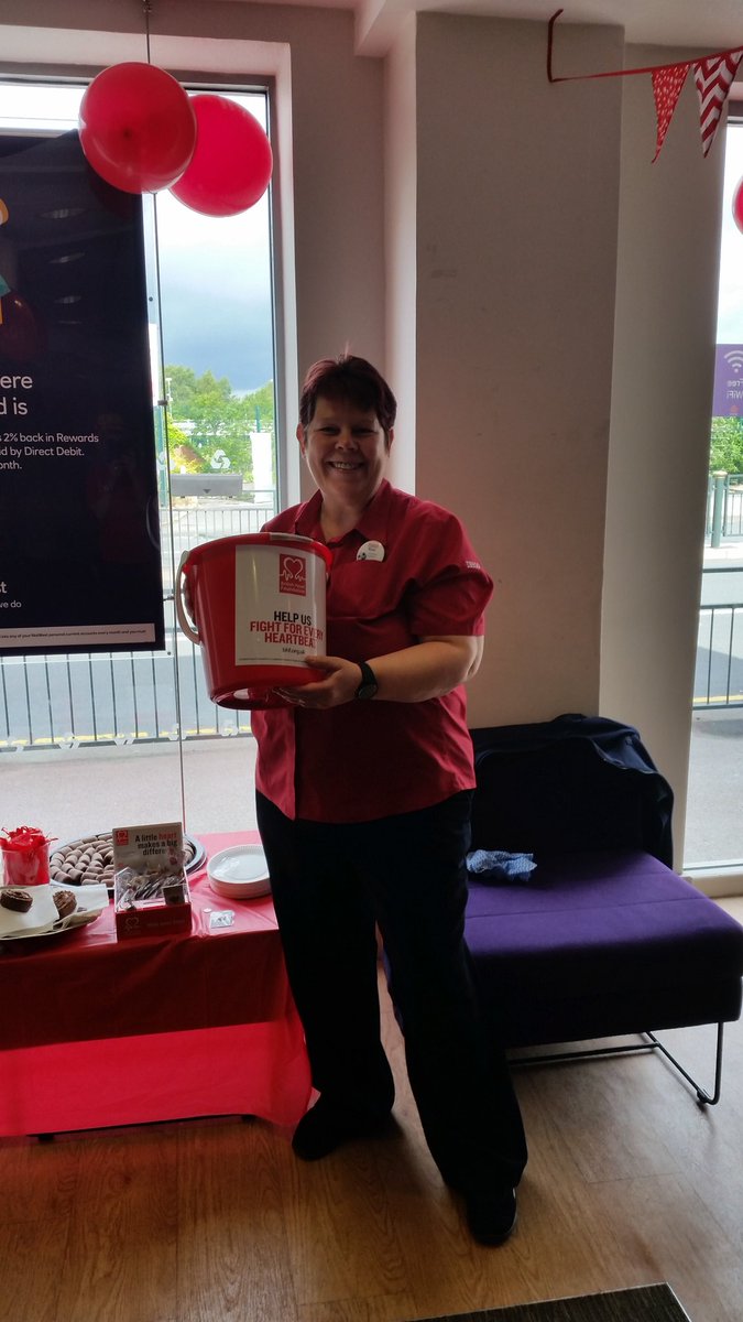 Helping raise money for the British heart foundation