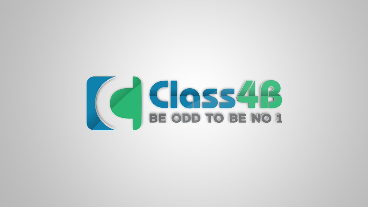 class4b's tweet photo. Here we go, our new logo #NewLogo #Class4B https://t.co/ZNqNYoV3HG