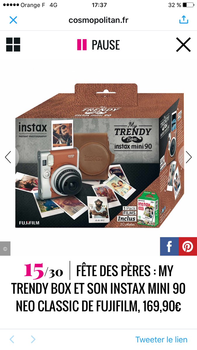 olatugaye's tweet photo. La #TrendyBox de @FujiInstaxFR dans @Cosmopolitan_fr pour la #Fetedesperes https://t.co/ZeCbfCqtVl #photo @fujifilmfrance #rp @laurentguyot https://t.co/RjFfwxroW3