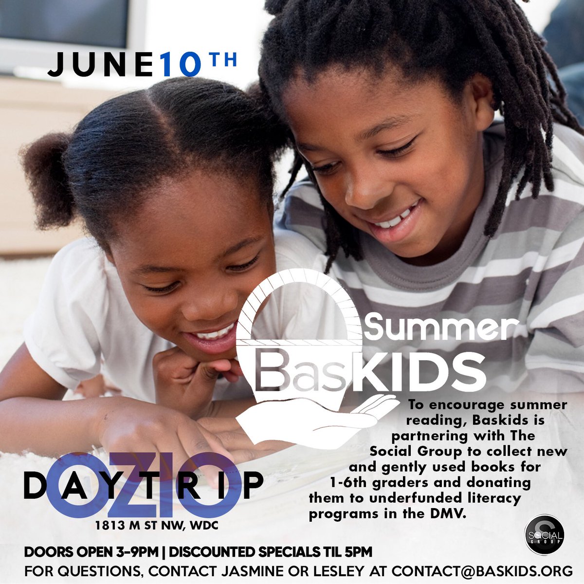 BankRoll_Lo's tweet photo. Come out to Ozio on Saturday w/your book donations to support us in encouraging summer reading.💙 #BasKids #DMV https://t.co/nTysBgTkrp