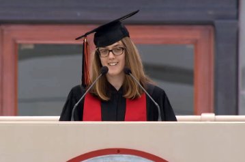 'Let's work together to create a truly better world.' —Arolyn Conwill, President of the Graduate Student Council #MIT2017