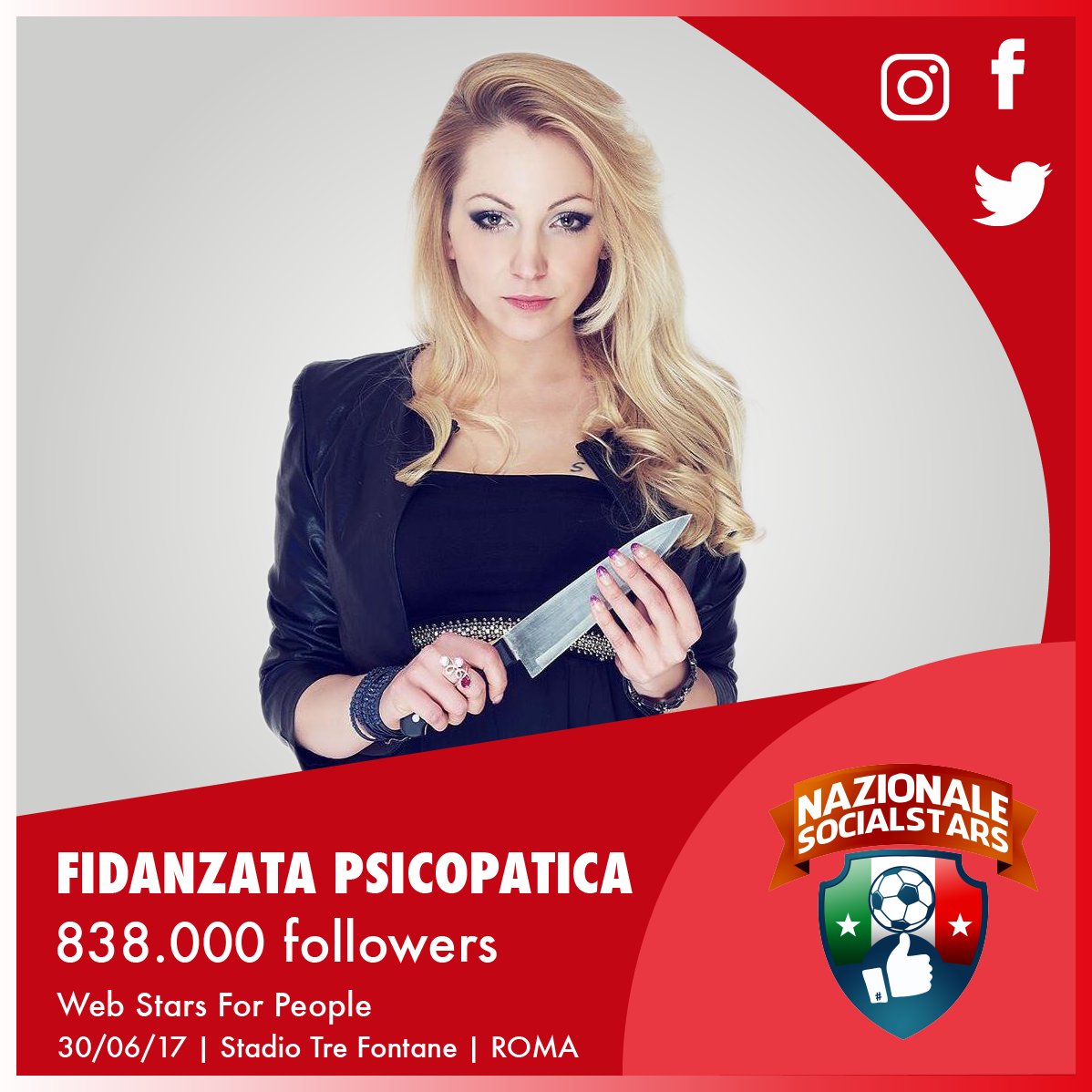 NazionaleSocial's tweet photo. La #nazionalesocial si tinge di rosa! 🌺
Acquista i biglietti su 🖥️https://t.co/Tg2TThmTPc
#batti1like #webstarsforpeople #socialperilsociale https://t.co/NeN6Pdx12q
