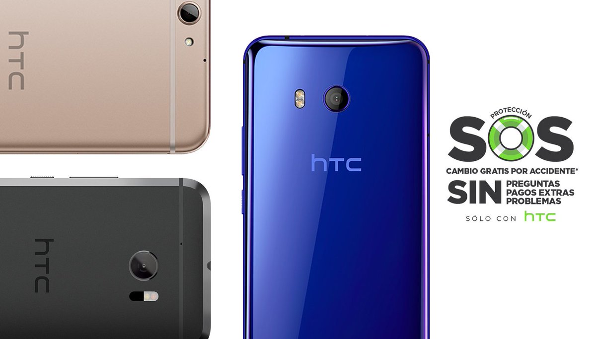 HTCMexico's tweet photo. Te damos tranquilidad ante cualquier imprevisto. #HTCSOS cambia tu equipo mojado o con pantalla rota, sin costos adicionales ni preguntas. https://t.co/A6QF5OkxPO