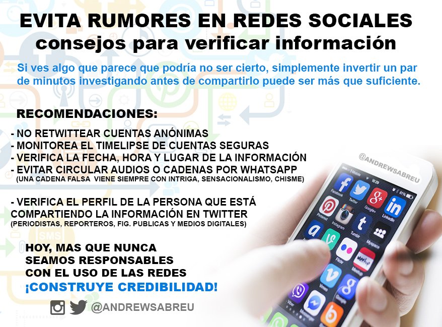 #ATENCIÓN ¿Cómo evitar caer en trampas y en información falsa que corre a través de redes sociales? Consejos para verificar información: