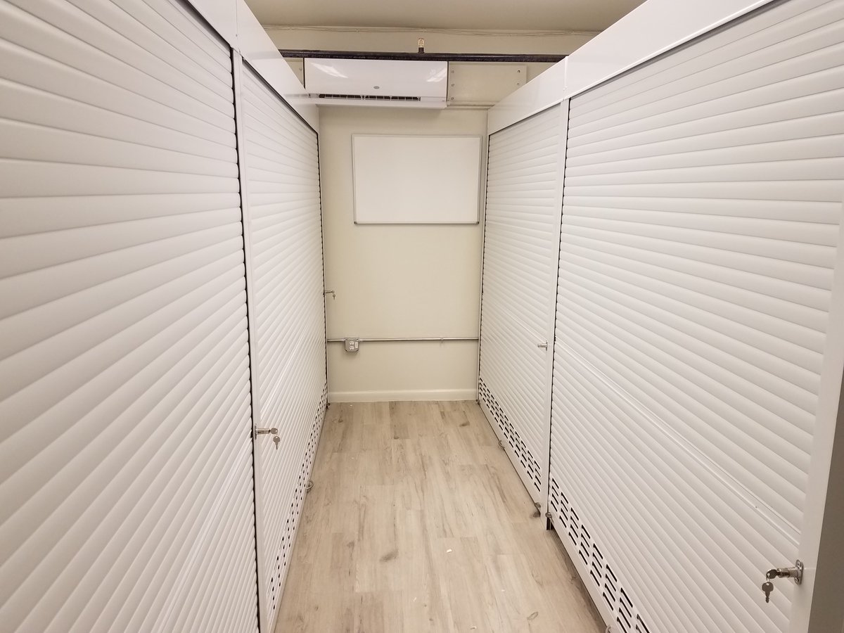 RollokDoors's tweet image. Rollok white rolling security shutters with vents and silver hardware.  Not only a very clean and sharp look, but secure. #securityshutter