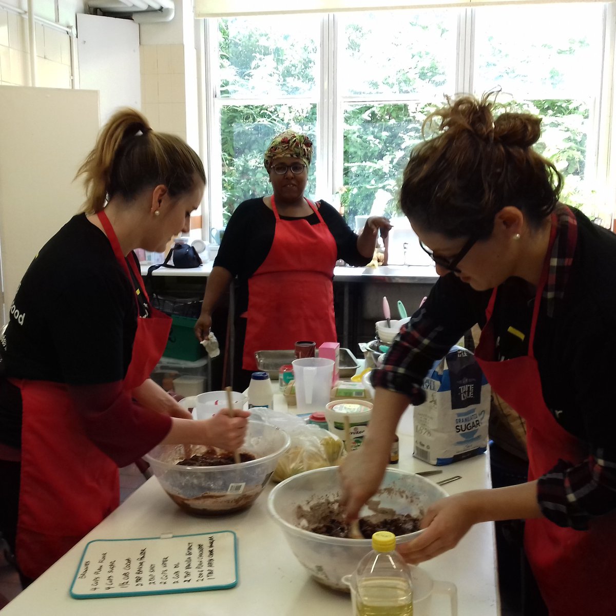 Marks and Spencer are helping us today! In the kitchen and garden.  Hurray!  <a href="/marksandspencer/">M&S</a> #sparksomethinggood  #spenditwell
