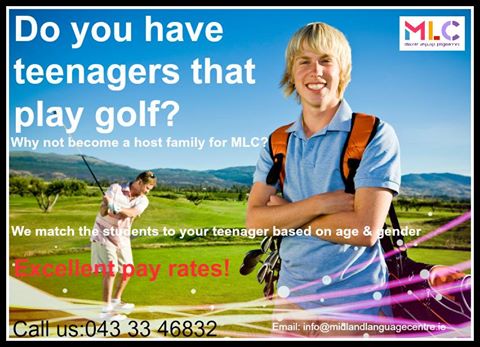 MLC_ie's tweet photo. Do you have teenagers that play golf? We have French &amp; Spanish students this summer.  We place our students nationwide. Excellent pay rate. https://t.co/3lhrGQstgI