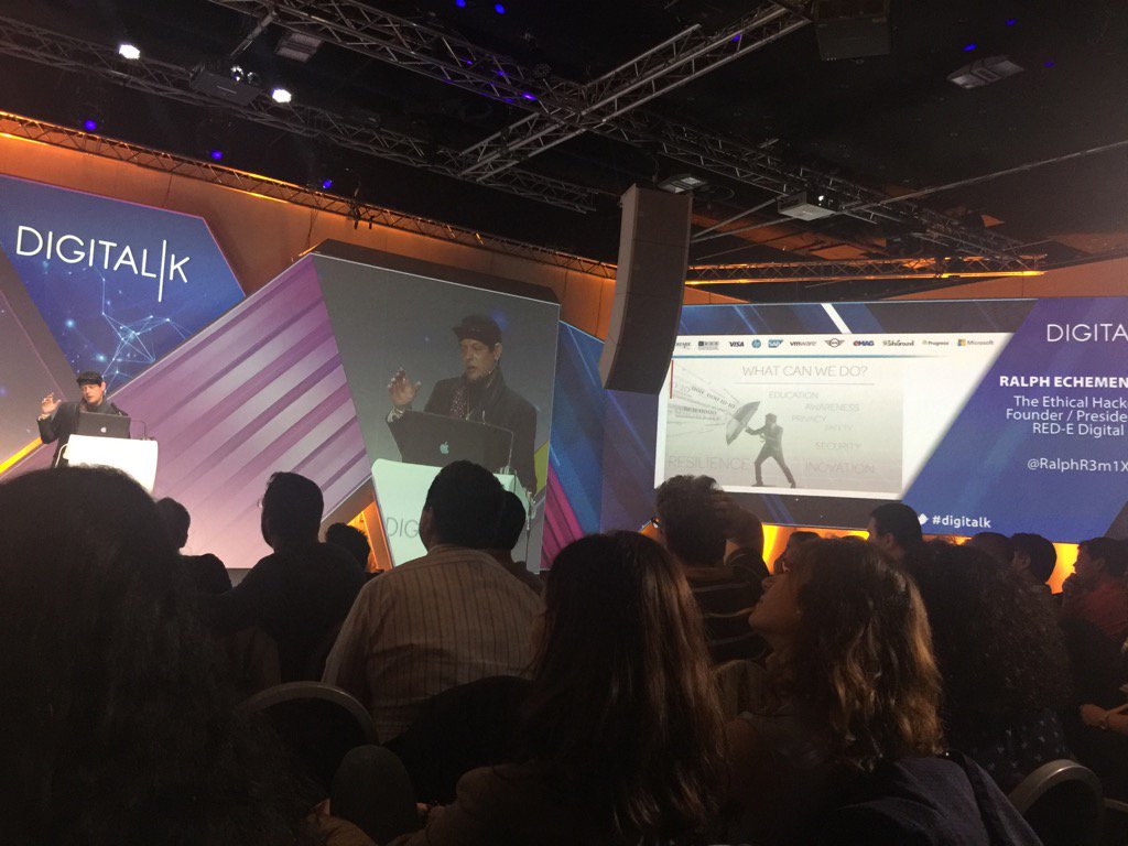 SashaBezuhanova's tweet photo. Our entire life is in our phone. Forest about security, think about resilience. @RalphR3m1X #Digitalk2017 https://t.co/2c5r1xy31K