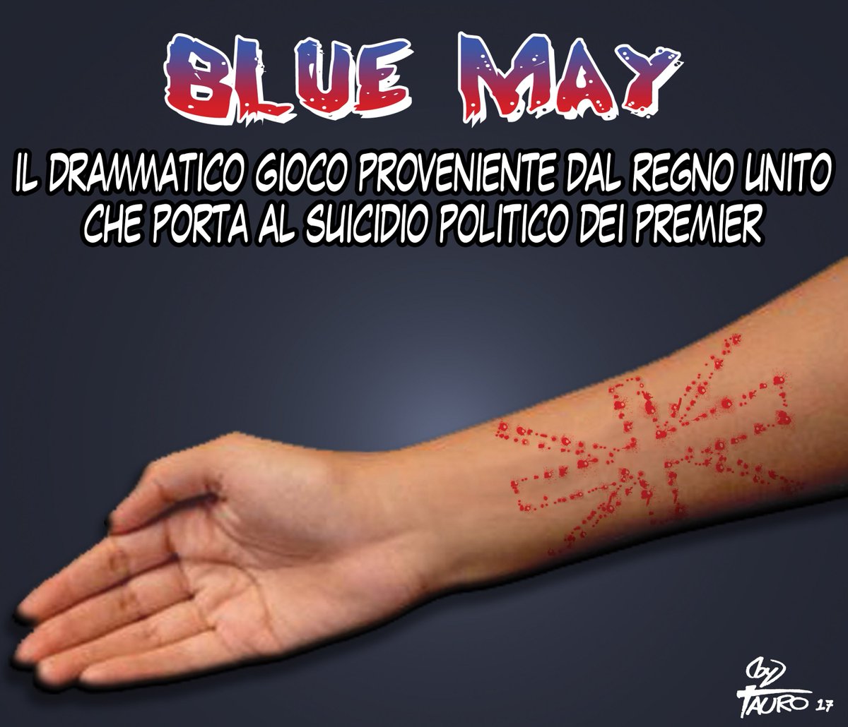 Tauro_AS's tweet photo. Mai dire May.
#BlueWhale #BlueMay #TheresaMay #ElezioniUK #satira #vignette https://t.co/Krcf5DXyOF
