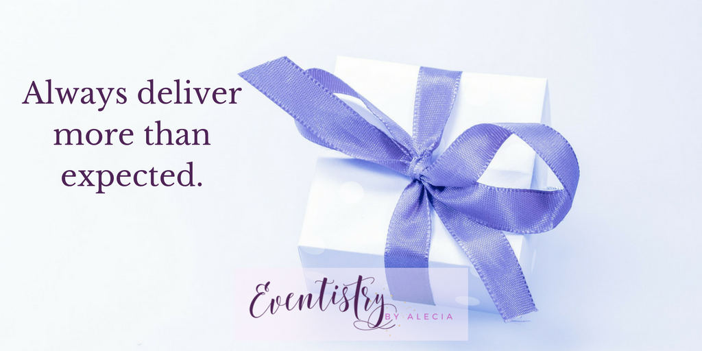 eventistrybyal's tweet image. Always deliver more than expected #eventprofs #entrepreneurs #mamapreneurs #eventplanning #events #FridayFeeling