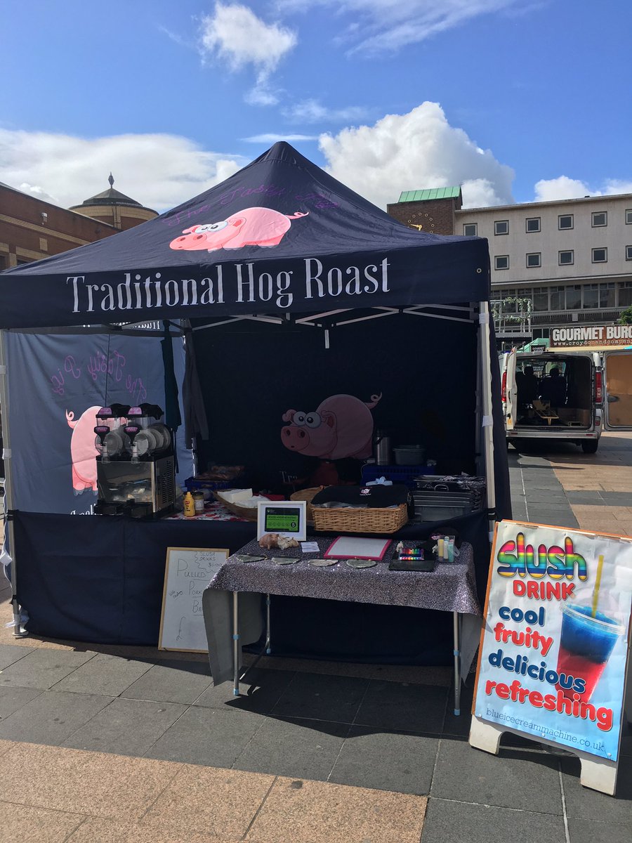 Over the next 3 days we are at #coventry food &amp; drink festival in #broadgate. Serving delicious pork baps and ice cold slush #thetastypig