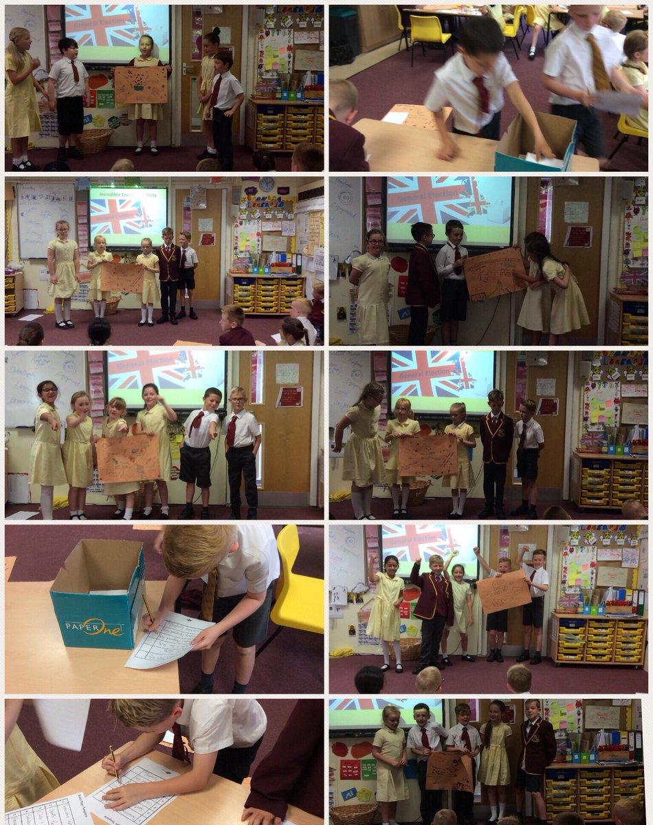 TPSPolarBears's tweet photo. We had a fantastic day yesterday, learning about democracy and creating our own political parties! @TownfieldPS https://t.co/UTPGuRTggq