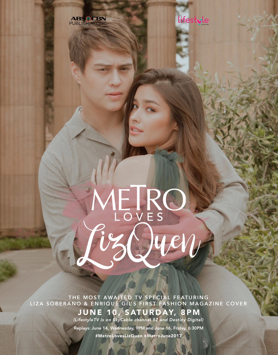 MetroMagPH's tweet photo. 1 DAY TO GO before the premiere of #MetroLovesLizQuen on @LifestyleTVPH channel 52 on SkyCable and Destiny Digital! https://t.co/9kAo07L4cn