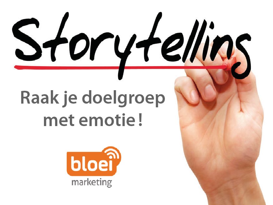 bloeimarketing's tweet photo. Storytelling. Raak je doelgroep met emotie i.p.v. rationele argumenten. Meer: https://t.co/Kpk2jomDJA #bloeimarketing #topic #storytelling https://t.co/K6nfG2UiS6