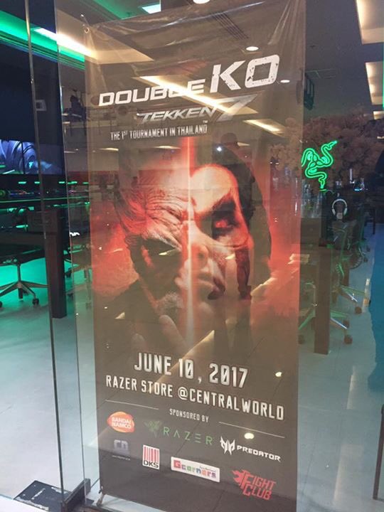 FightClubTH's tweet photo. ลงทะเบียนหน้างาน 11:00น. นะจ้ะ #DoubleKO #FightclubTH #ctw #bandainamco #RAZER #PREDATOR #CDgamer #DKS #GCORNERS #TEKKEN https://t.co/SSAeSzpmuI