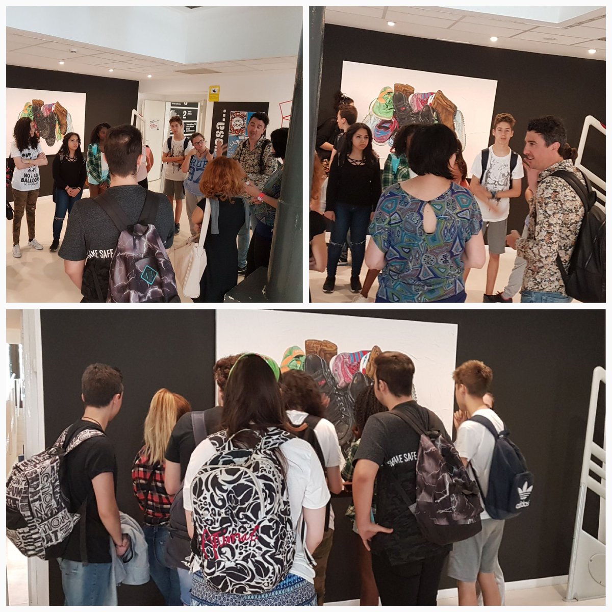 Hoy <a href="/crucesestudio/">Lalo Cruces</a> hablando con estudiantes de #shoes en #CornerMIZ. #CornerEduca #Mutantes