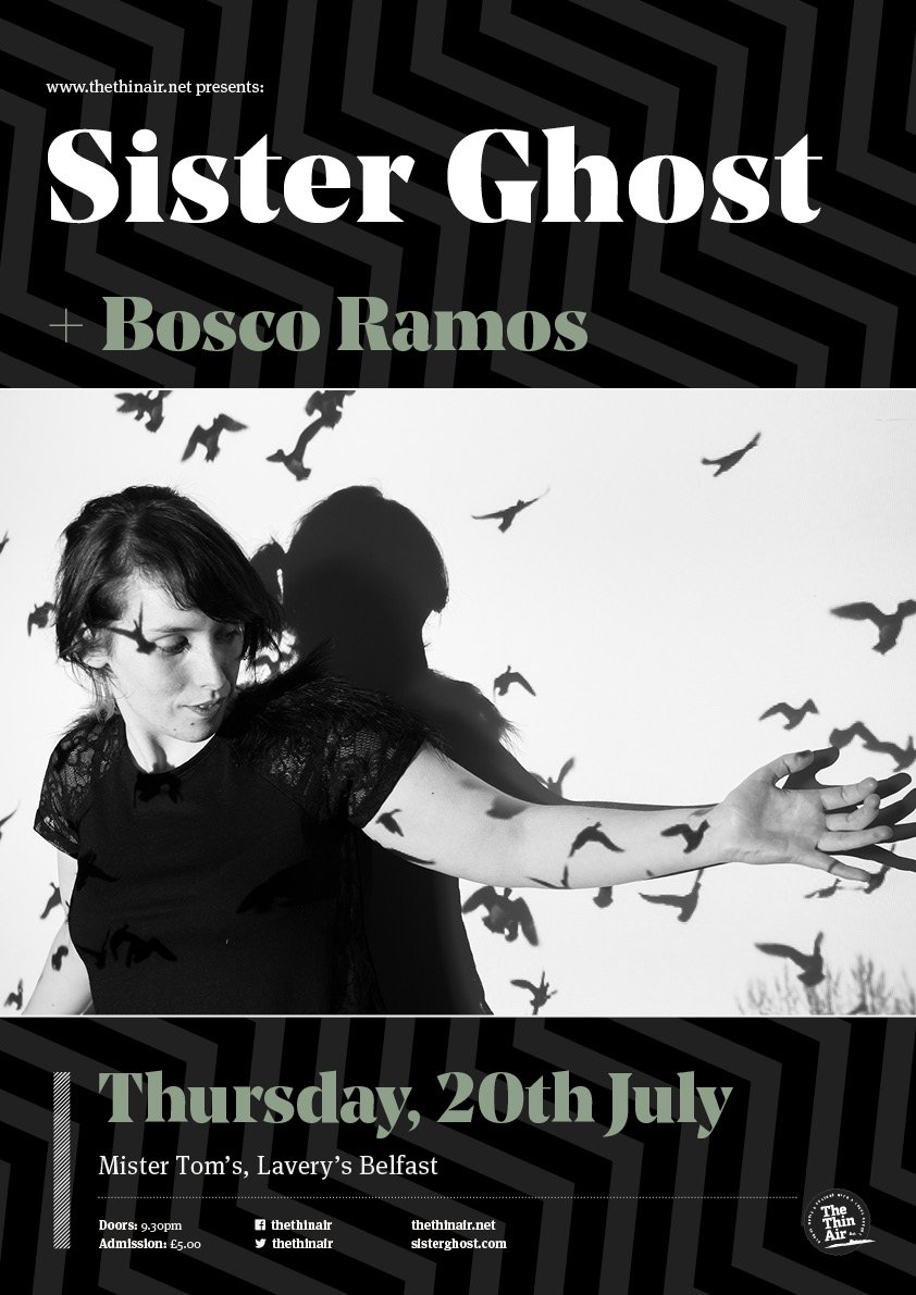 Just announced: we will host @Sister_Ghost_ and <a href="/boscoramosband/">Bosco Ramos</a> <a href="/LaverysBelfast/">Lavery's Bar</a> next month. One word: riffs ⚡ goo.gl/JE6LGK