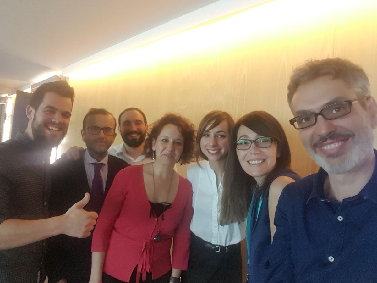 IndraCompany's tweet photo. Algunos de nuestros intraemprendedores #geneSYSIndra tras enfrentarse a la primera ronda eliminatoria del concurso.¿Quién pasará a la final? https://t.co/jfk21MjYCg