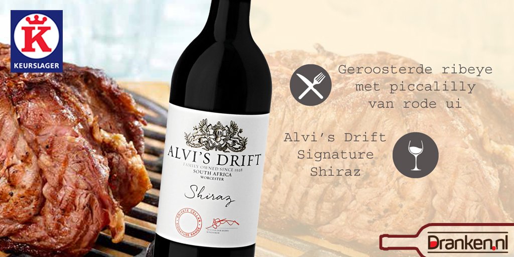 Dranken.NL (@drankennl) on Twitter photo Wijn & Spijs: Alvi’s Drift Signature Shiraz en geroosterde ribeye met piccalilly van rode ui: bit.ly/2sKEu5R <a href="/alvisdrift/">Alvi's Drift</a> #wijn Wijn & Spijs: Alvi’s Drift Signature Shiraz en geroosterde ribeye met piccalilly van rode ui: bit.ly/2sKEu5R <a href="/alvisdrift/">Alvi's Drift</a> #wijn