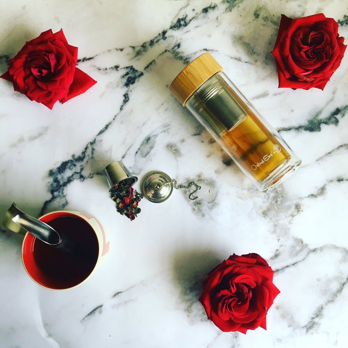 oxfordeves's tweet photo. #FridayFeelings make the perfect Infusion of Rose Green Tea using the Oxford Eve's Infusion tumbler or our Tea Infuser Gift Set! https://t.co/RPP6GLfPfp