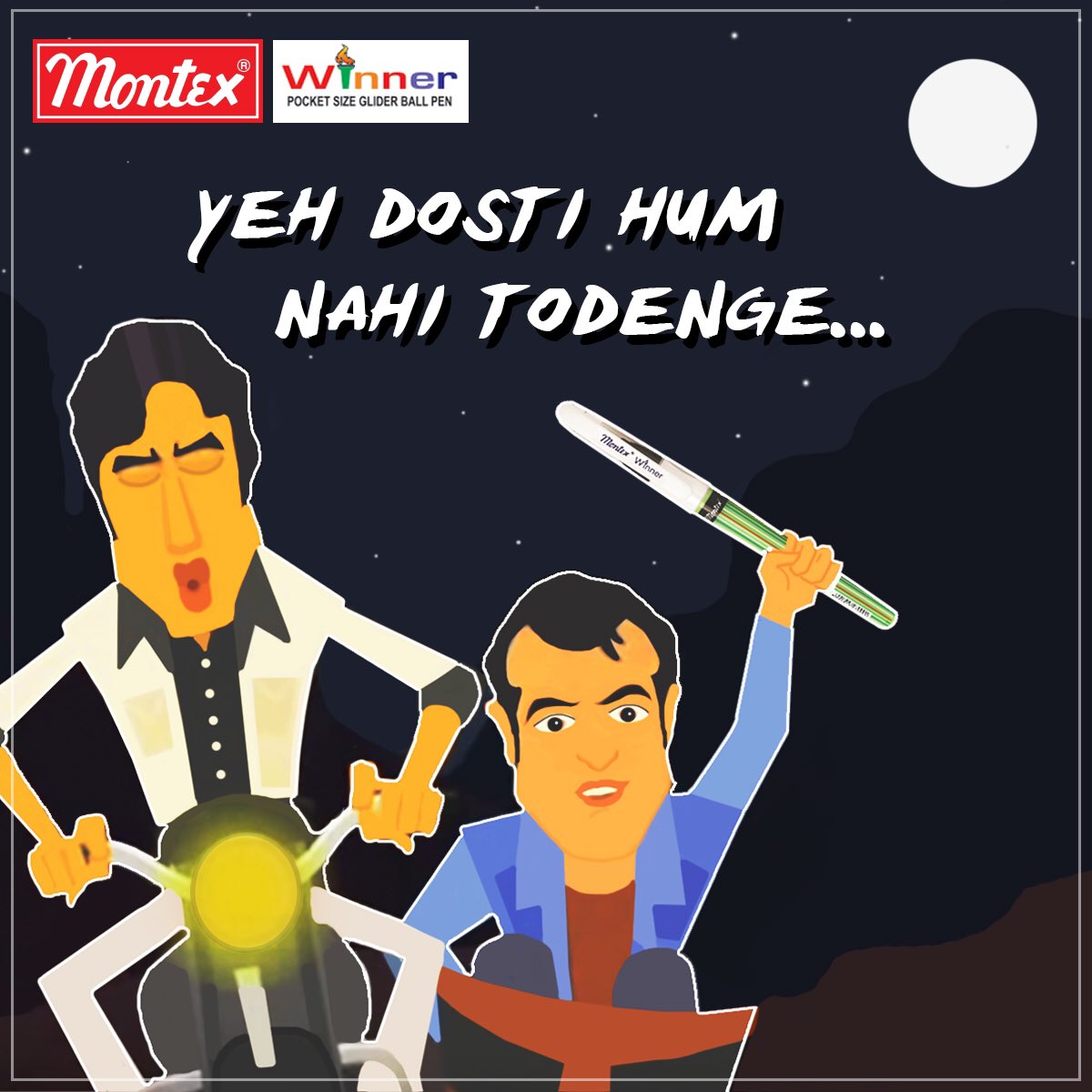 MontexPen's tweet photo. Happy Best Friends Day! Who is the Jay to your Veeru? #Celebrate #BestFriendsDay https://t.co/WMwuWjKzG9