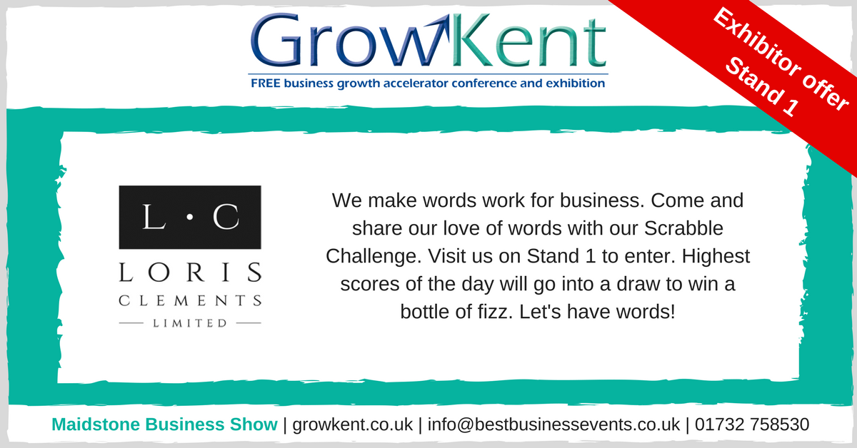 businessevents1's tweet image. Come and share @lorisclements love of words with their Scrabble Challenge - drop by stand 1 #GrowKentwww.growkent.co.uk