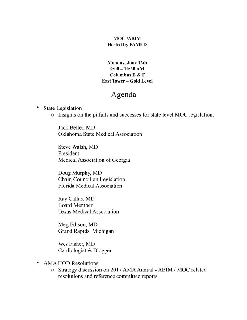 RT <a href="/megedison/">Meg Edison MD</a>: #AMAmtg Mon 6/12 9am: How 2 #endMOC w/state leg   <a href="/OKMed/">Oklahoma State Medical Association</a> <a href="/FloridaMedical/">Florida Medical Association</a> <a href="/MAG1849/">Medical Assn of GA</a> <a href="/texmed/">Texas Medical Association</a> <a href="/doctorwes/">Westby Fisher, MD</a>