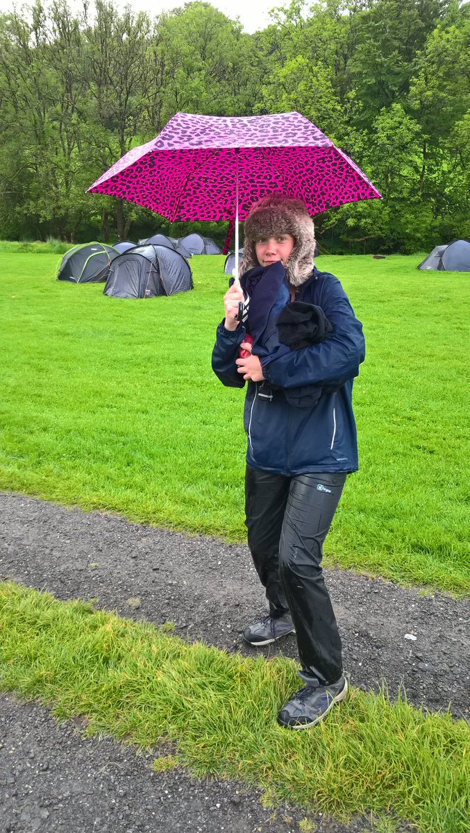 What all DofE students need in the rain.