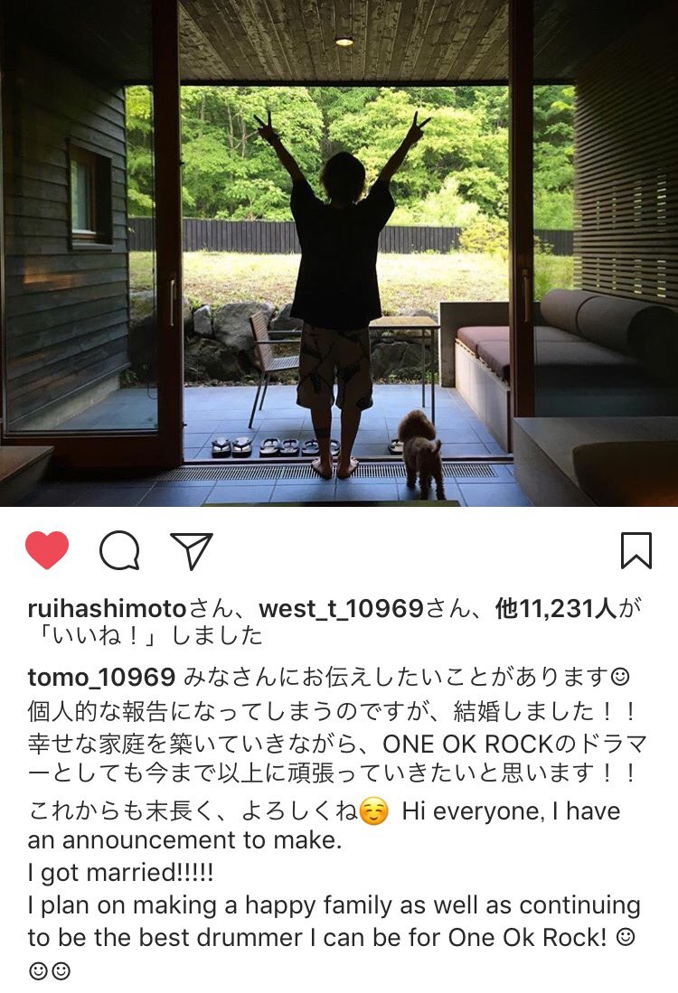 yoko_oorer's tweet photo. Tomoくん結婚したで‼︎
ビックリしたぁ〜〜( ◉◞౪◟◉)💦www

Ryotaに引き続き幸せがまた一つ❤️
Tomoくんホンマおめでとう💒✨

from Tomoya’s Instagram https://t.co/uKlm013vIN