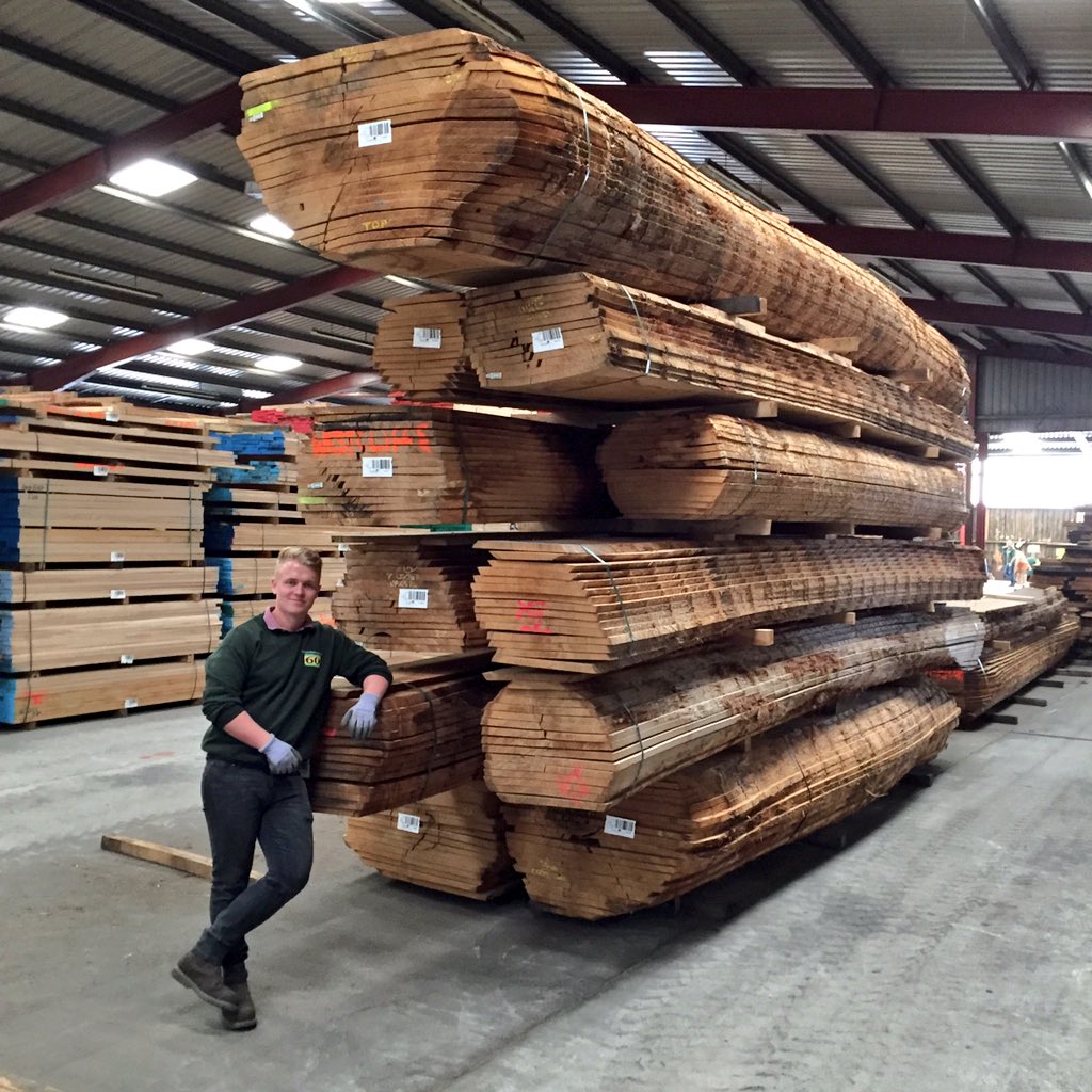 Huge delivery of French Oak boules today! #timber #import