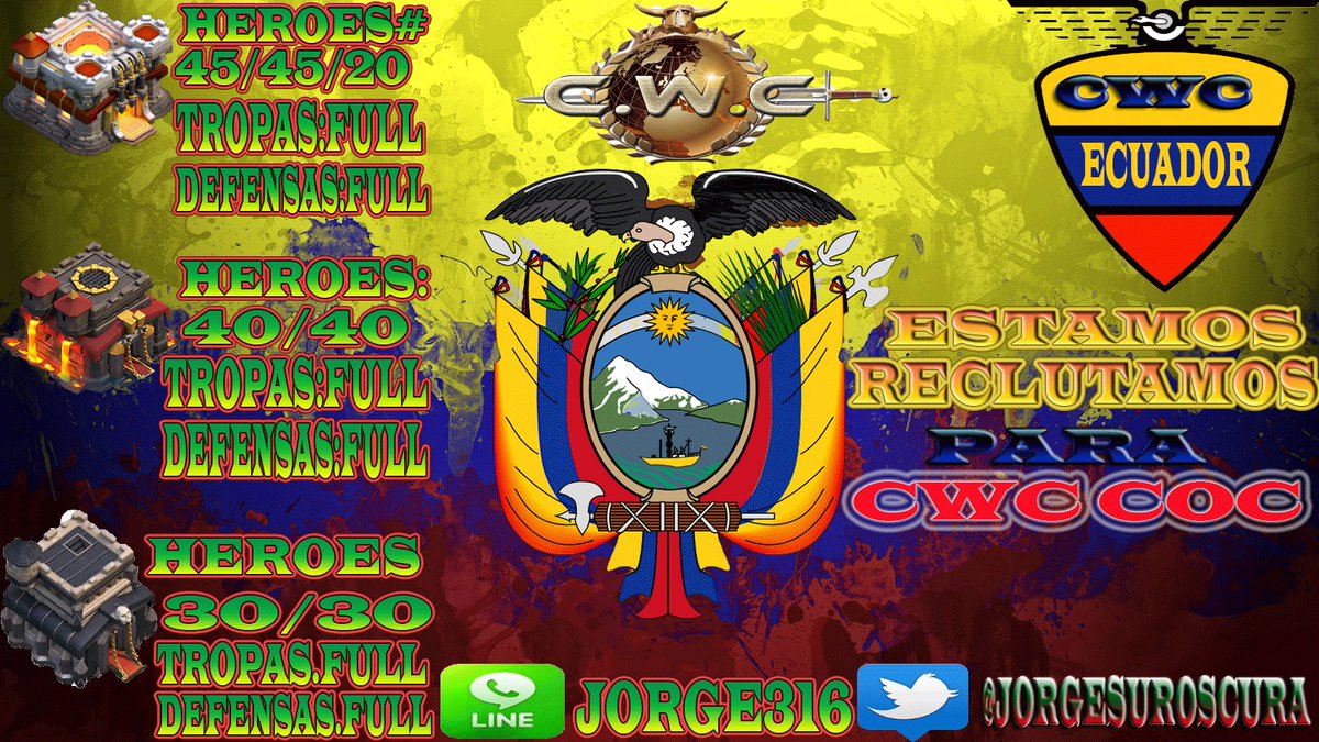 CopaCic's tweet photo. CWC ECUADOR BUSCA TH 11 PARA EL MUNDIAL COC https://t.co/PiXwM93yUX