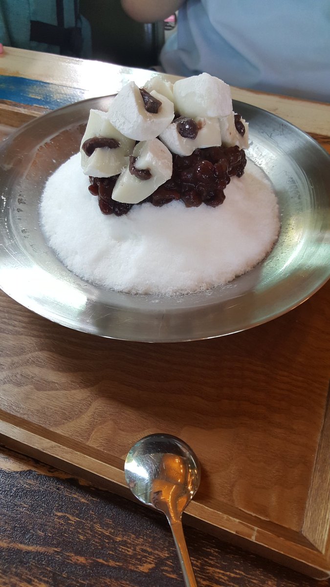 #팥빙수#우유빙수