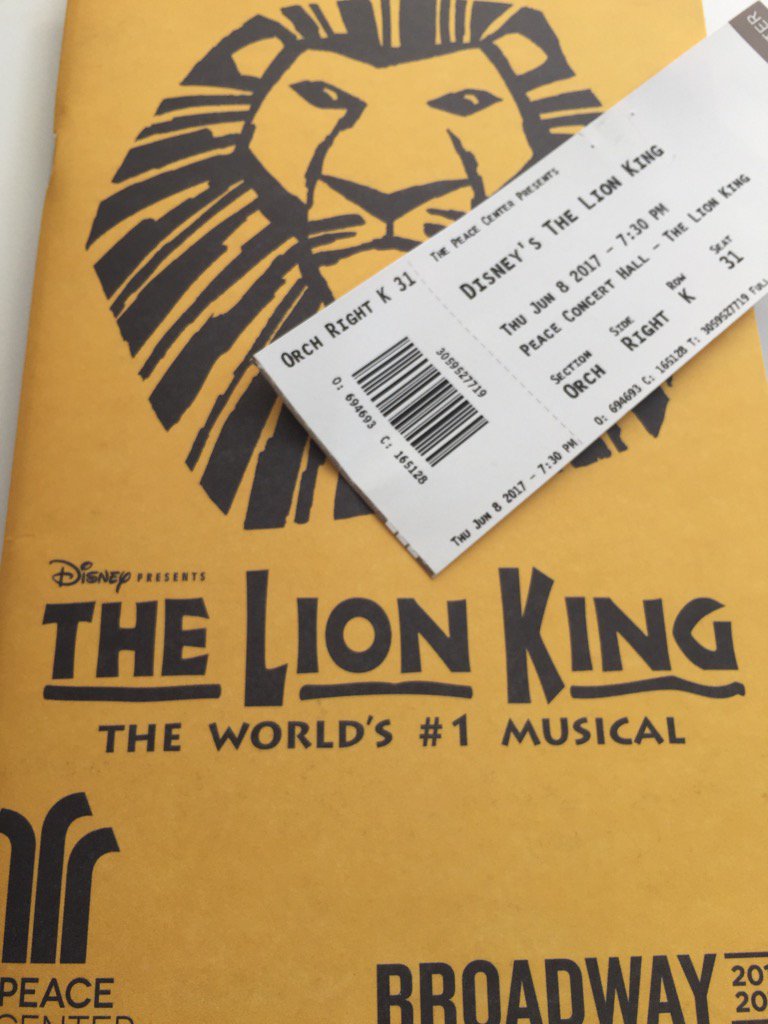 IvyBowens's tweet photo. About last night.....it was simply amazing.....please go see The Lion King if you can! https://t.co/se8ofADZfU