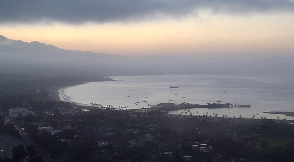 A nice break in the clouds just before sunrise! #cawx