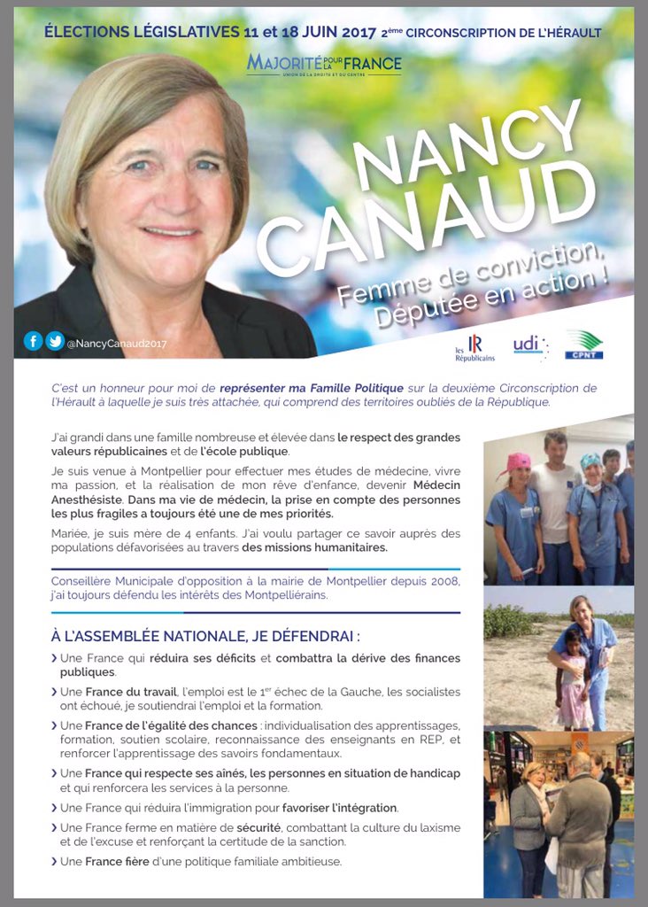 NancyCanaud2017's tweet photo. Face aux couacs de la distribution des propagandes dans la #circo3402 pour les #législatives voici ma profession de foi ! https://t.co/kx4oiDjmwJ