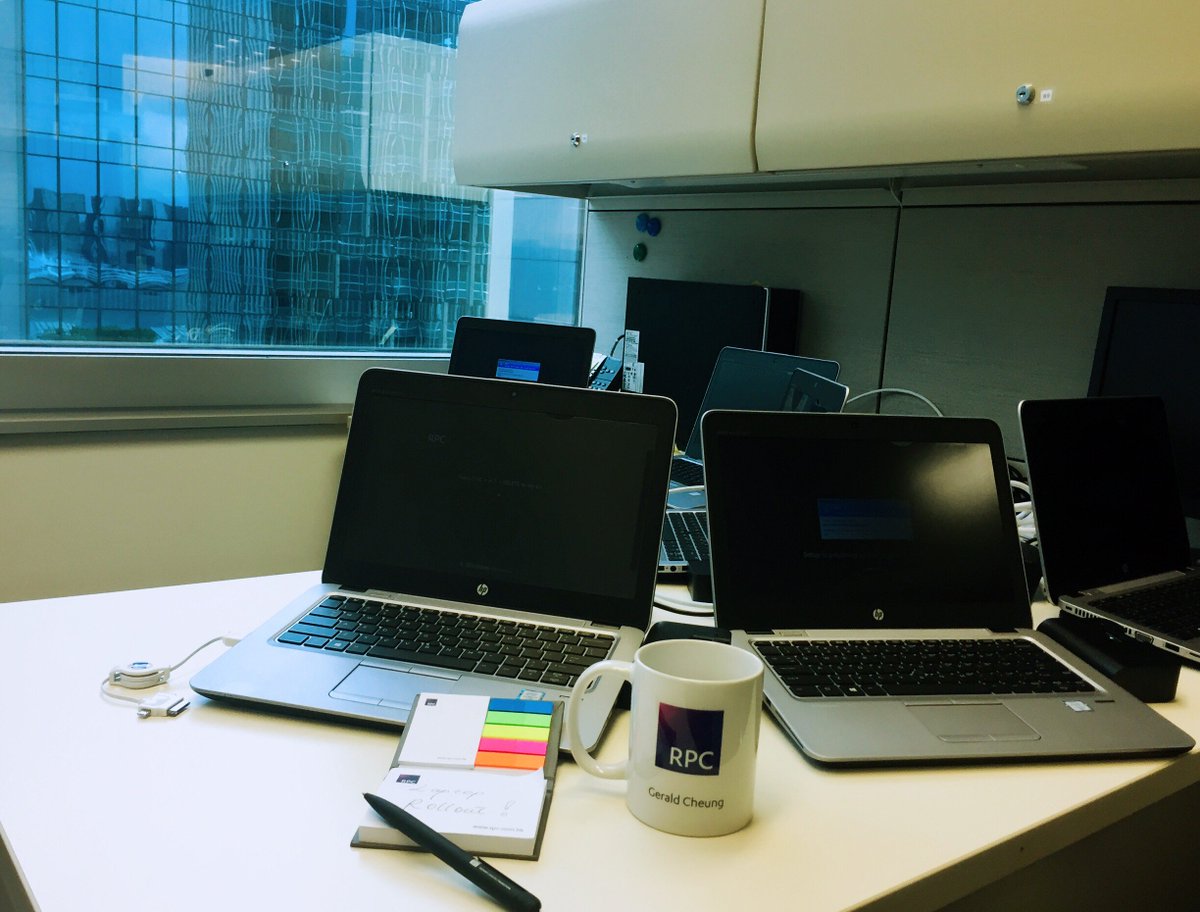LifeinaLawFirm's tweet photo. Laptop Rollout in HK office now...so excited to have our new PCs for work! #technology #innovation #smartlawyers #HappyFriday 🎆 https://t.co/x2vTOHldvS