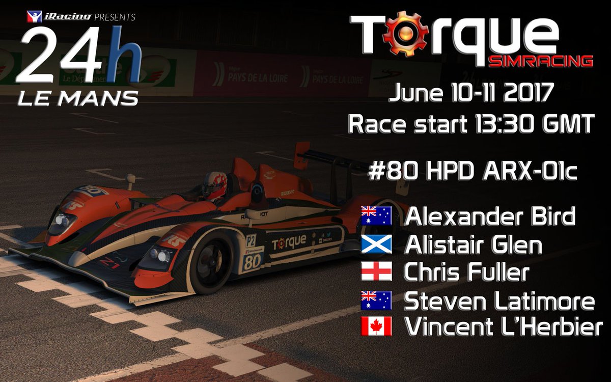 TorqueSimracing's tweet image. Last minute technical issues forces a change of driver line up