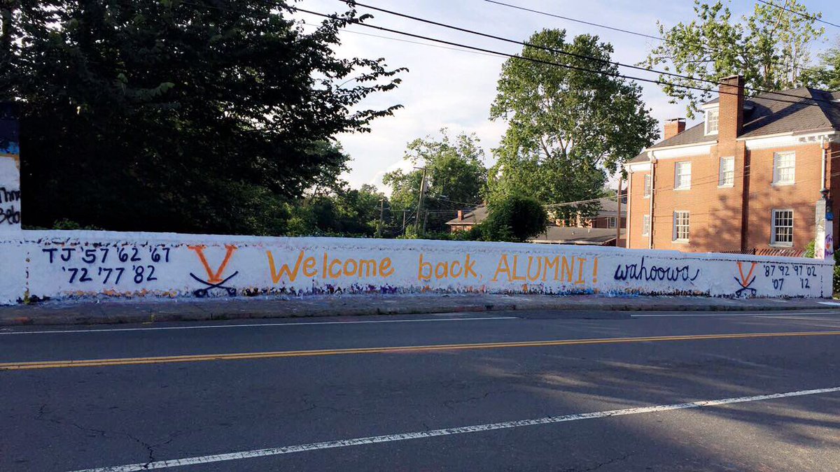 A big Wahoo welcome back to the classes of '87, '92, '97, '02, '07 and '12! The second weekend of #UVAreunions is finally here!