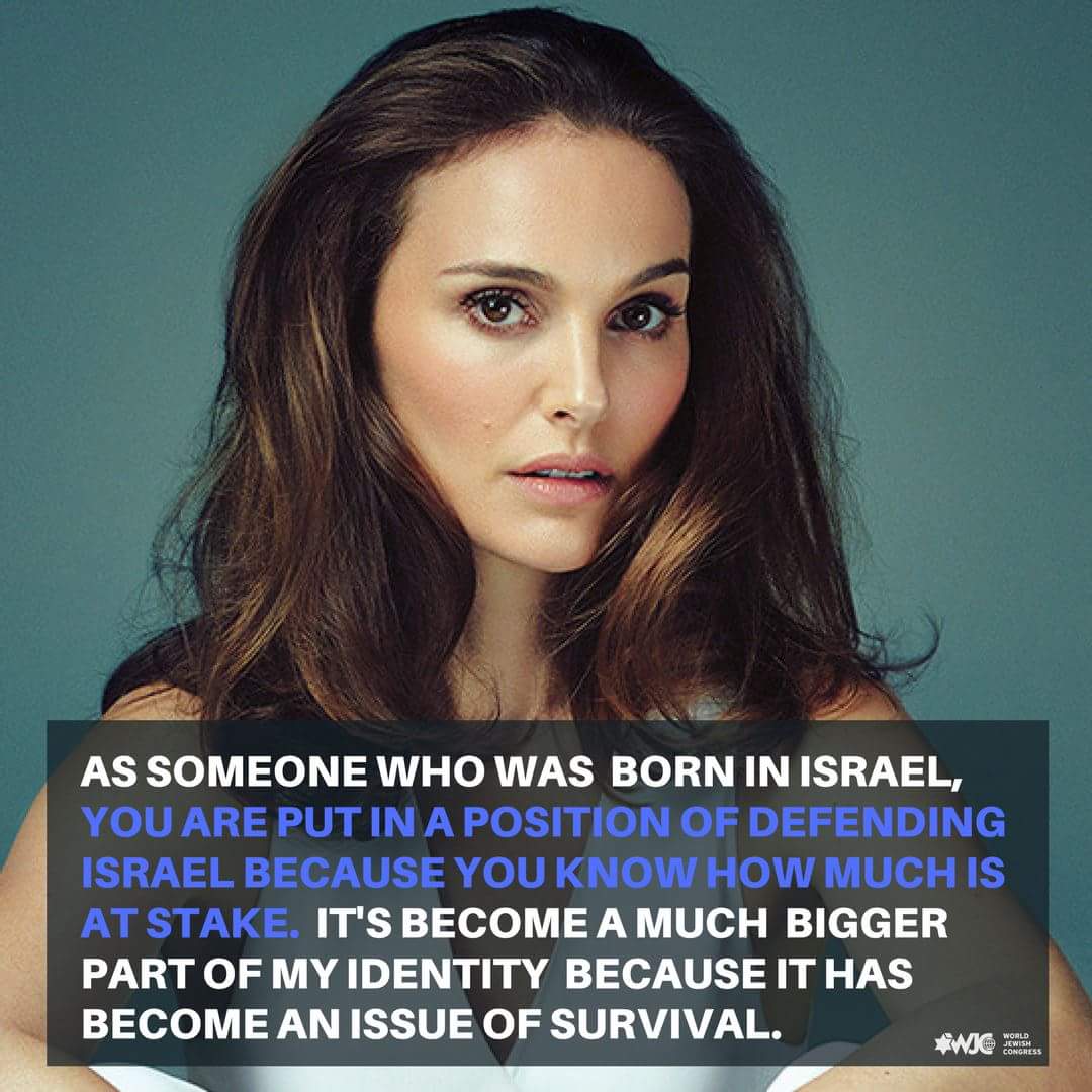 Happy birthday to Natalie Portman! Born in and a fantastic advocate for the Jewish state. 