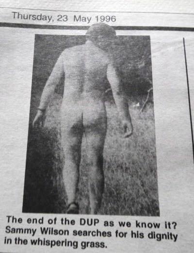 OtherEmmaWillis's tweet photo. So Sammy Wilson, what's the worse thing you've ever done?

Well there was this wheat field one time...

#GE2017 #DUP https://t.co/hzGhk11fIT
